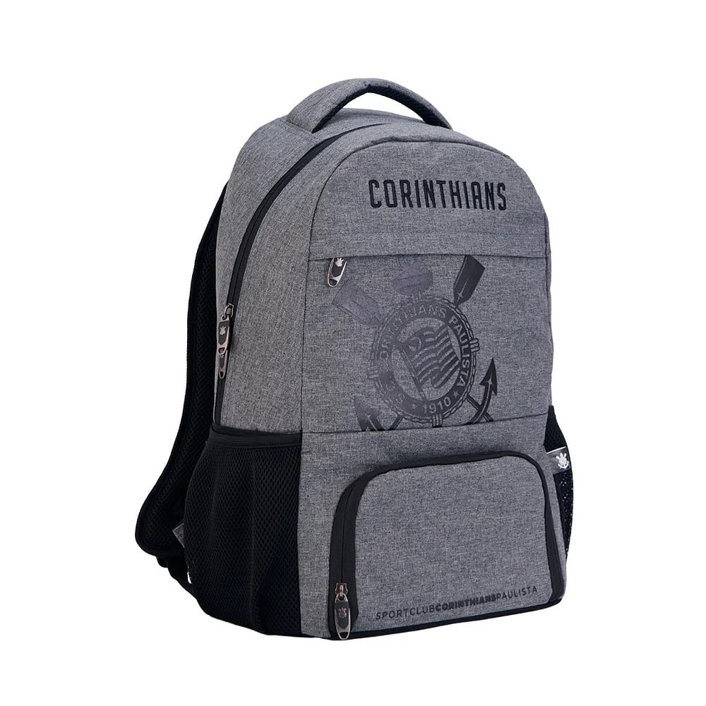 MOCHILA OFICIAL ESCOLAR CORINTHIANS | COM ALÇAS MACIAS | BOLSO EXTERNO | ESPAÇOSA - XERYUS - Imagem 1