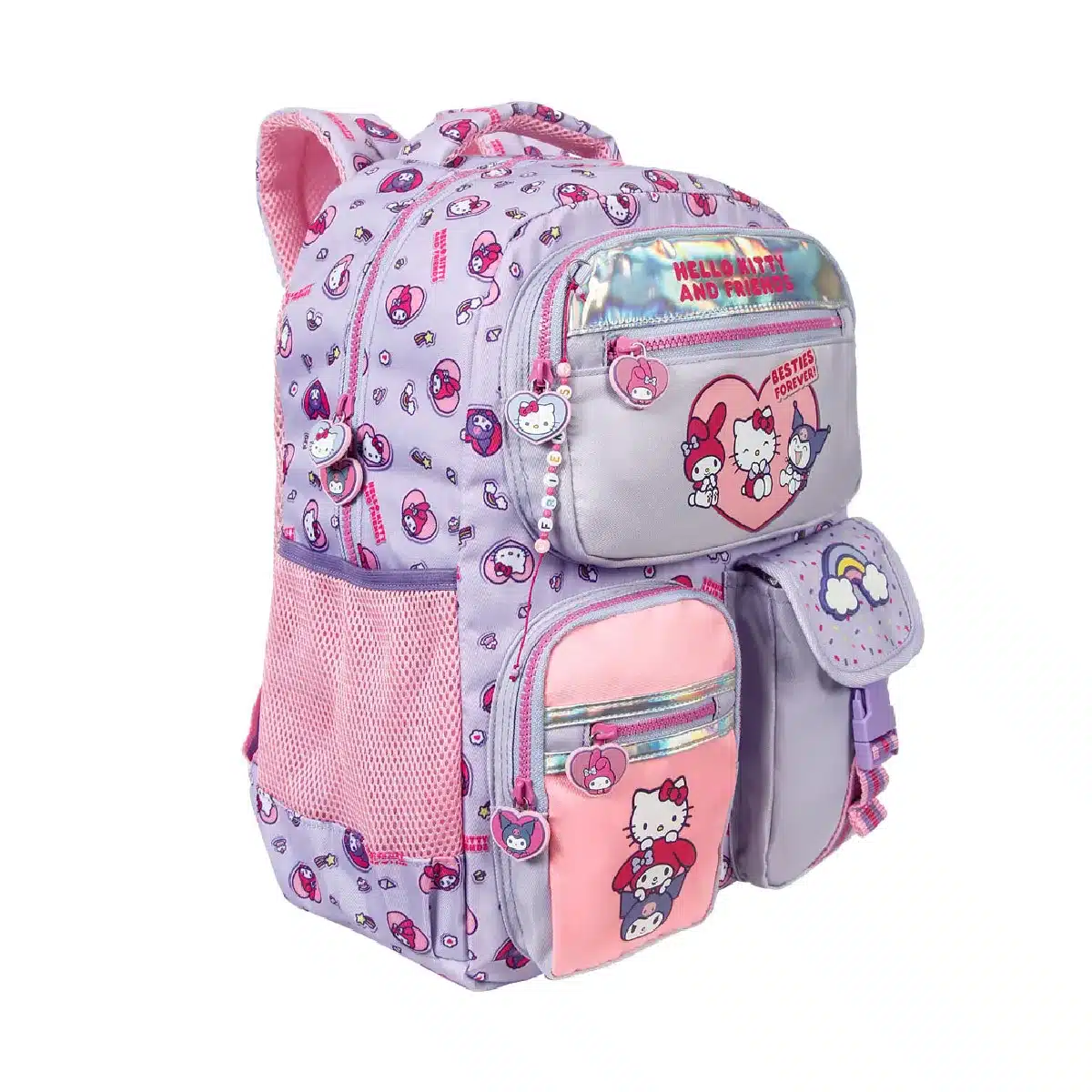 mochila_de_costas_escolar_juvenil_com_chaveiro_estojo_hello_kitty_4144_29976_3_20251112105728_af42d3349eb9 Mochila Escolar Hello Kitty e Amigos - Kuromi e My Melody - Xeryus - Imagem 1